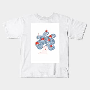 Travel dreams of the sea Kids T-Shirt